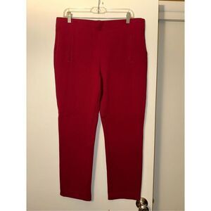 Chicos Women’s Burgundy Red Pull On Pants Size 2 (12) NWOT